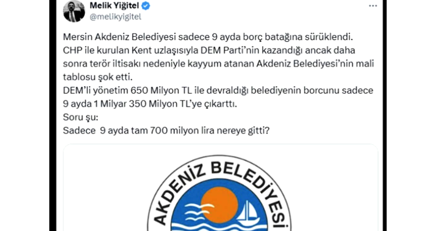 AKDENİZ BELEDİYESİ ÜLKE GÜNDEMİNE DÜŞTÜ