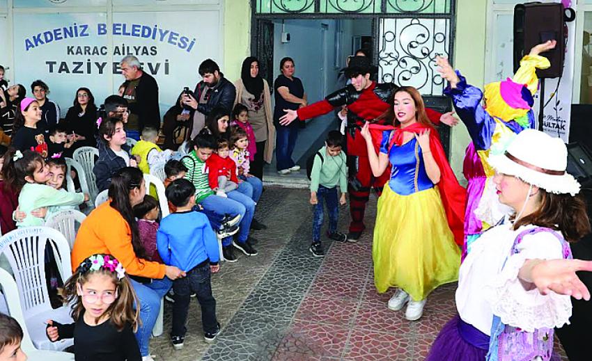 DEPREMZEDE ÇOCUKLAR KEYİFLİ DAKİKALAR GEÇİRDİ
